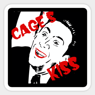 Cage's Kiss Logo Sticker